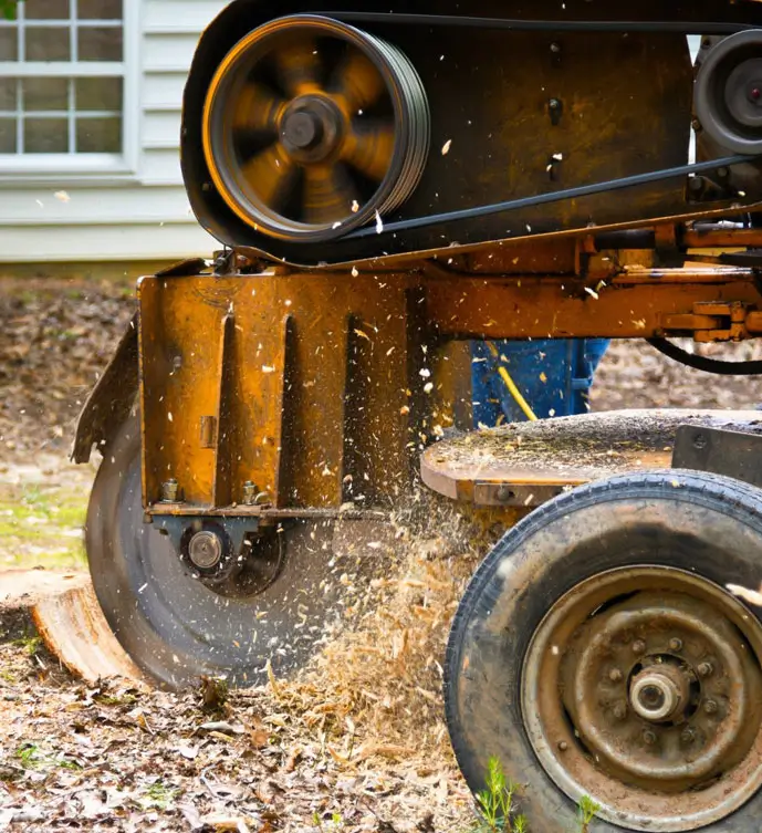 Stump grinding by Matthew Clements Tree Services, Hobart Tasmania